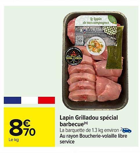 Lapin Grillardou spécial barbecue