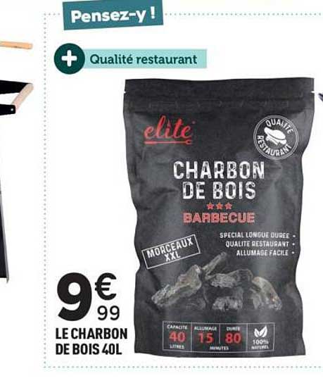 LE CHARBON DE BOIS 40L