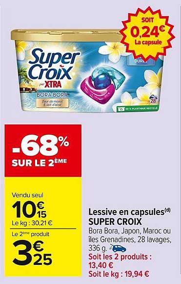 Lessive en capsules(d) SUPER CROIX