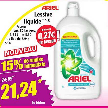 Lessive liquide ARIEL