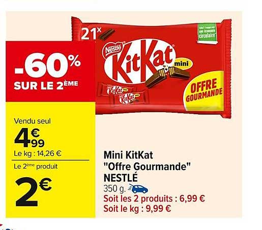 Mini KitKat "Offre Gourmande" NESTLÉ