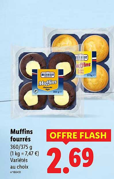Muffins fourrés