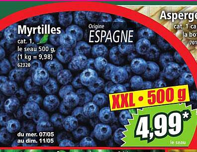 Myrtilles XXL - 500 g