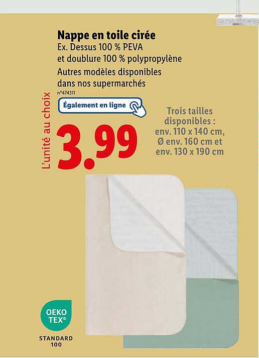 Nappe en toile cirée
