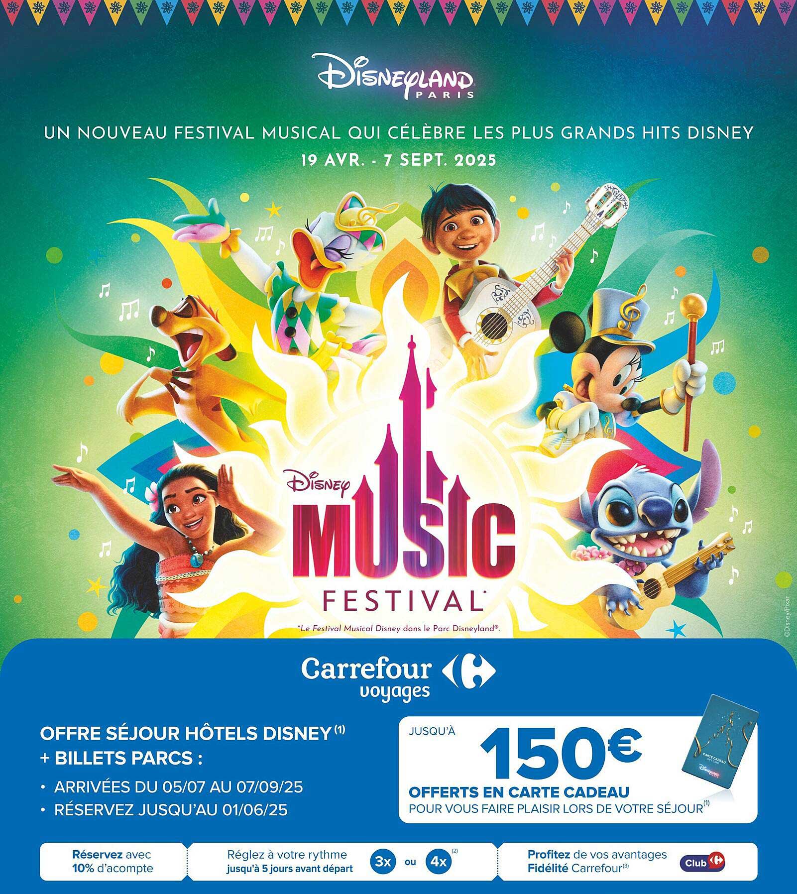 Offre séjour Hôtels Disney + Billets Parcs