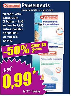 Pansements imperméables ou spéciaux
