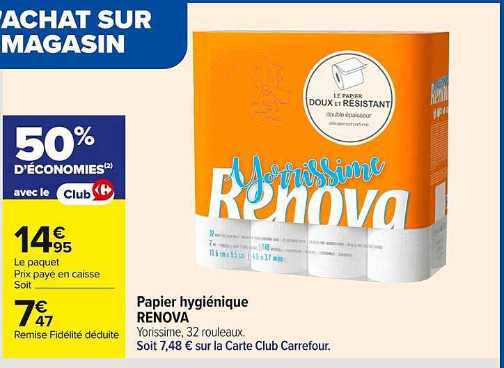 Papier hygiénique RENOVA