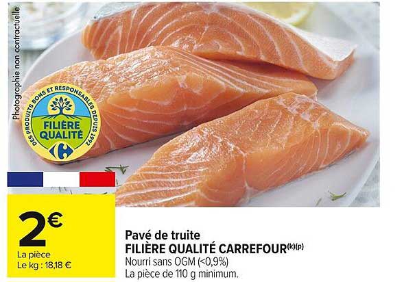 Pavé de truite FILIÈRE QUALITÉ CARREFOUR