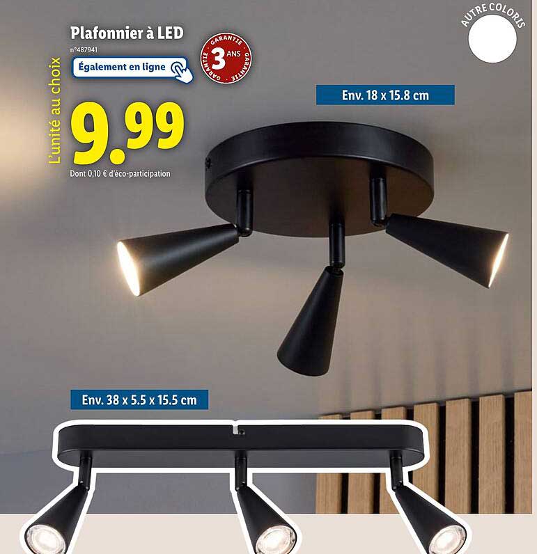 Plafonnier à LED