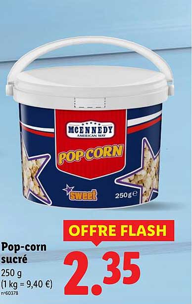 Pop-corn sucré