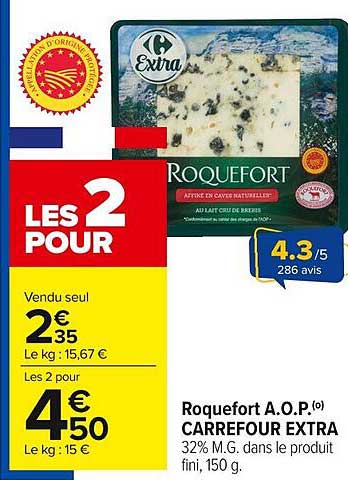Roquefort A.O.P. Carrefour Extra