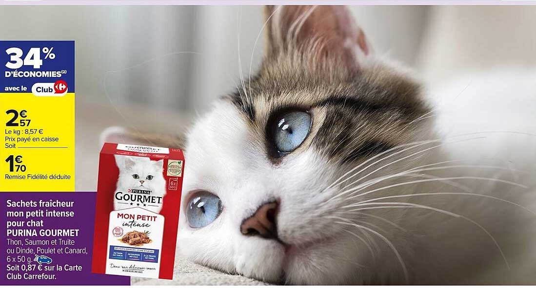 Sachets fraîcheur mon petit intense pour chat PURINA GOURMET