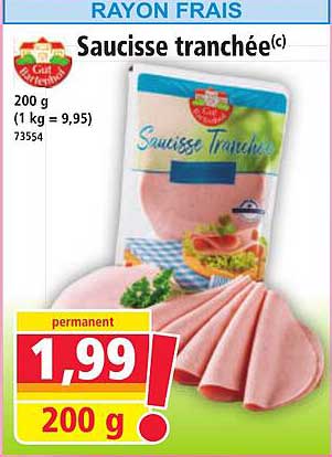 Saucisse tranchée(c)