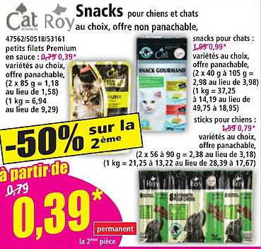 Snacks pour chiens et chats