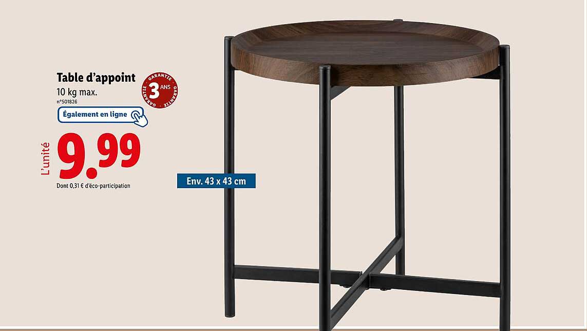 Table d’appoint