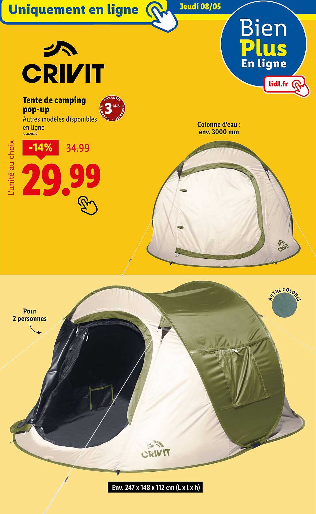 Tente de camping pop-up