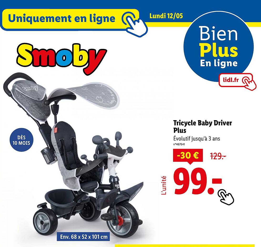Tricycle Baby Driver Plus