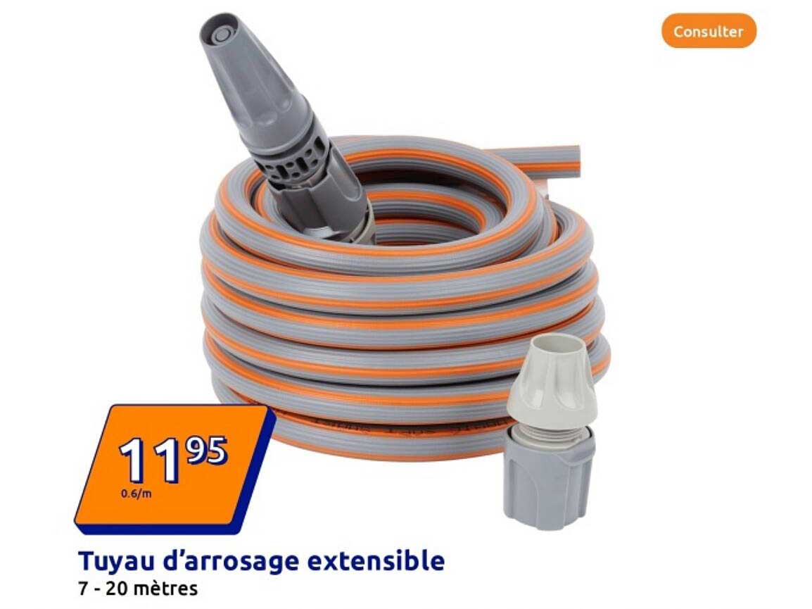 Tuyau d'arrosage extensible 7 - 20 mètres