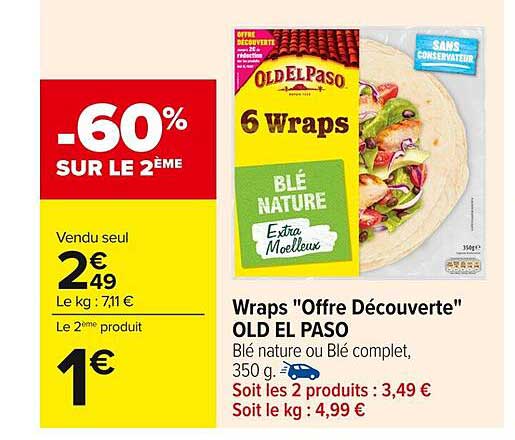 Wraps "Offre Découverte" OLD EL PASO