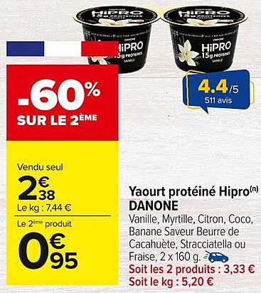 Yogourt protéiné Hipro(n) DANONE