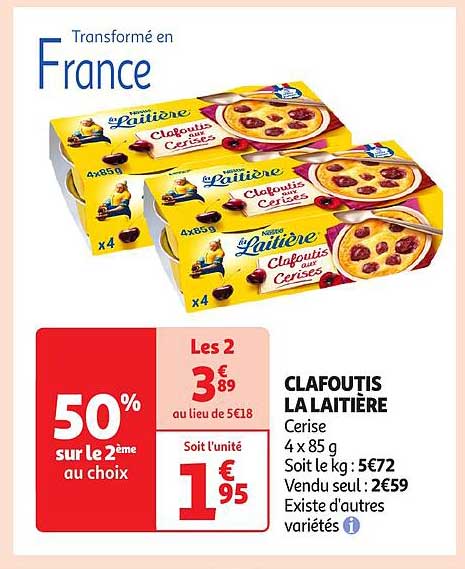 CLAFOUTIS LA LAITIÈRE Cerise
