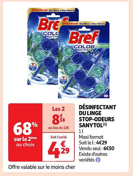 DÉSINFECTANT DU LINGE STOP-ODEURS SANYTOL
