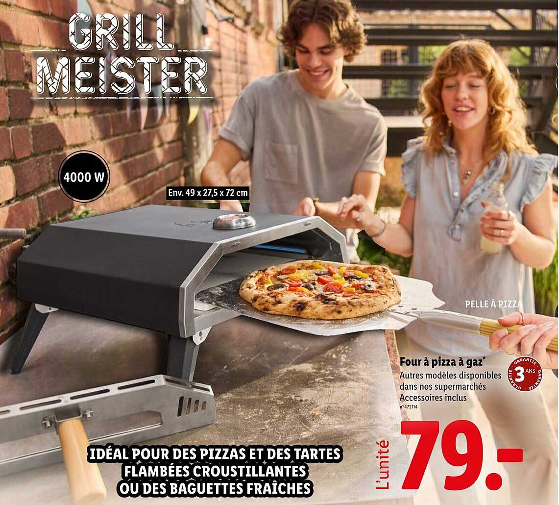 FOUR À PIZZA À GAZ - GRILL MEISTER