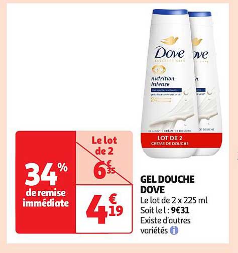 GEL DOUCHE DOVE
