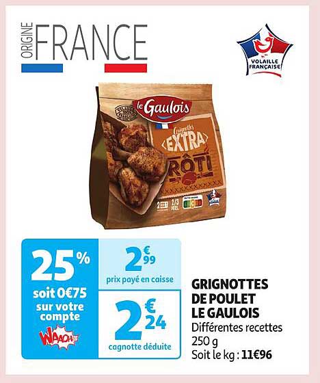 GRIGNOTTES DE POULET LE GAULOIS
