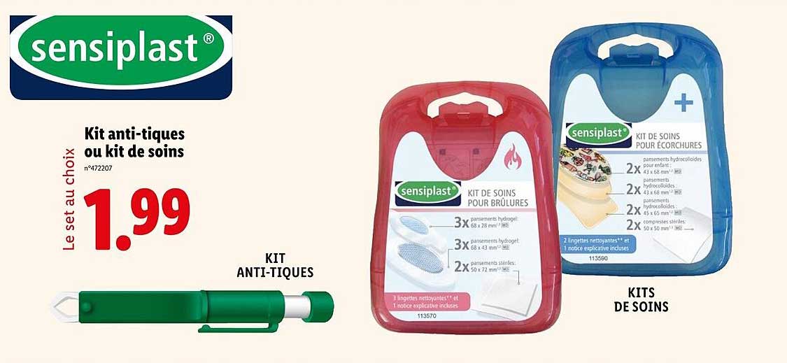 Kit anti-tiques ou kit de soins