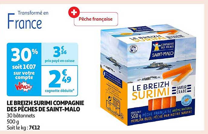 LE BREIZH SURIMI COMPAGNIE DES PÊCHES DE SAINT-MALO