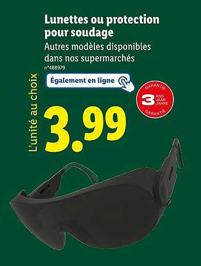 Lunettes ou protection pour soudage