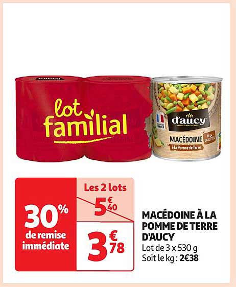 MACÉDOINE À LA POMME DE TERRE D'AUCY