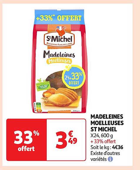 MADELEINES MOELLEUSES ST MICHEL