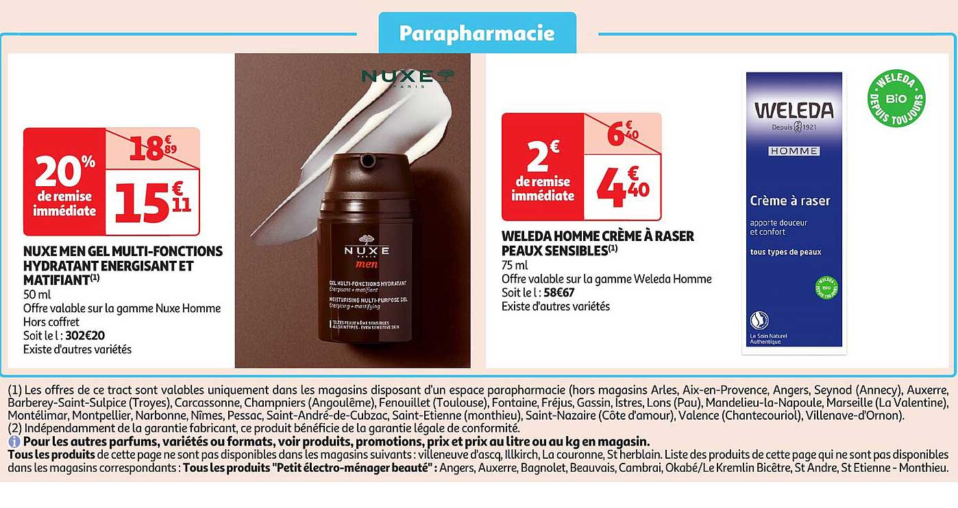 NUXE MEN GEL MULTI-FONCTIONS HYDRATANT ENERGISANT ET MATIFIANT