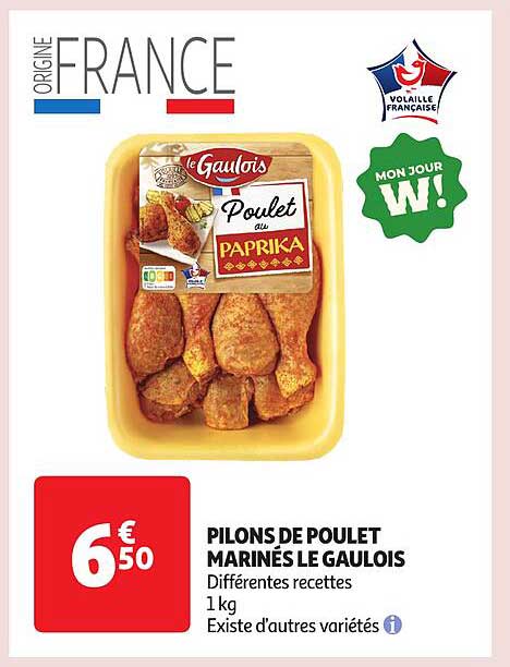 PILONS DE POULET MARINES LE GAULOIS