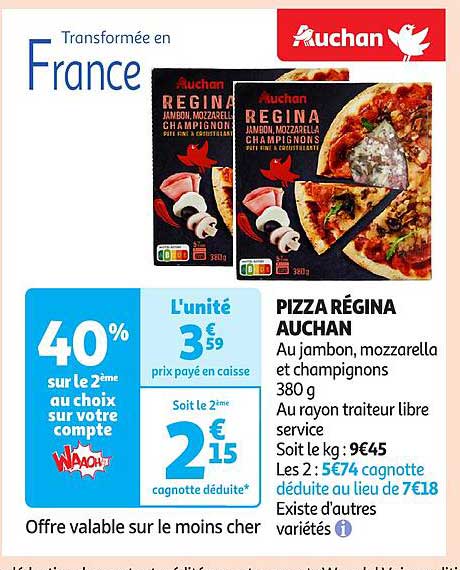 PIZZA RÉGINA AUCHAN
