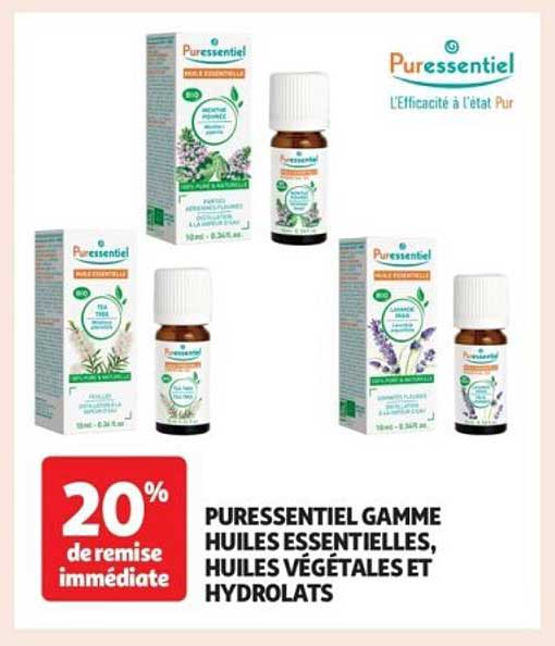 PURESSENTIEL GAMME HUILES ESSENTIELLES, HUILES VÉGÉTALES ET HYDROLATS