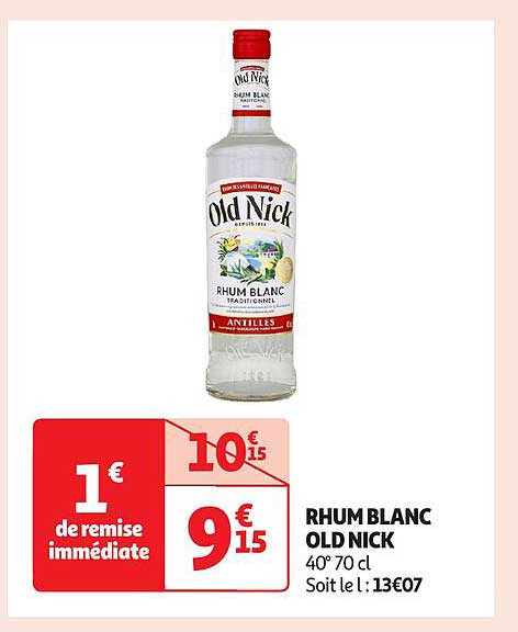 RHUM BLANC OLD NICK