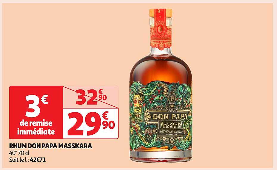 RHUM DON PAPA MASSKARA 40° 70 cl