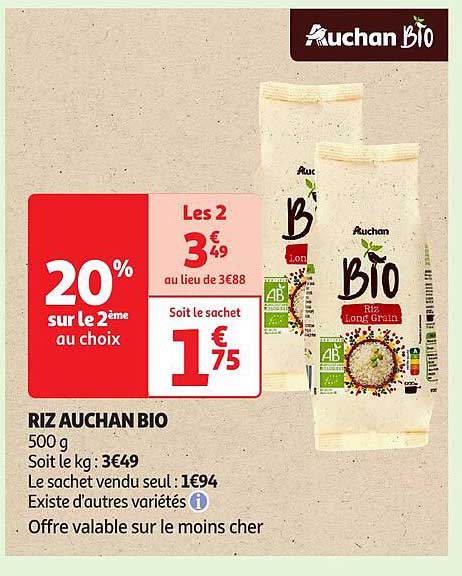 RIZ AUCHAN BIO
