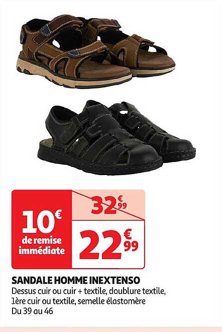 SANDALE HOMME INEXTENSO
