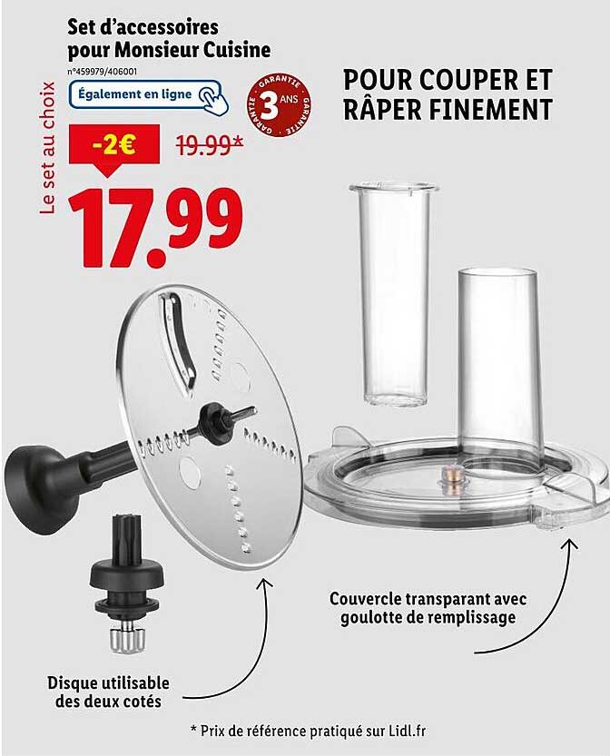 Set d’accessoires pour Monsieur Cuisine