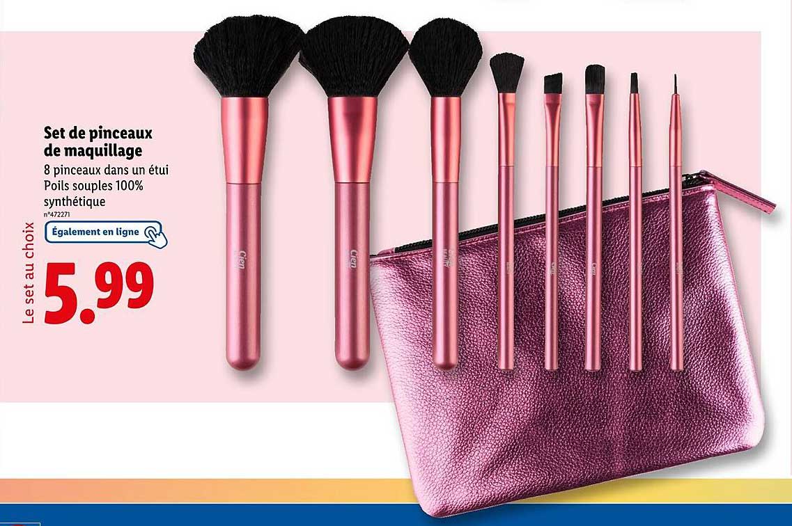 Set de pinceaux de maquillage