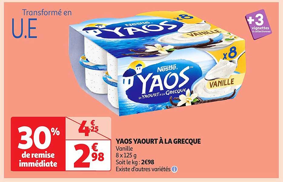 YAOS YAOURT À LA GREQUE