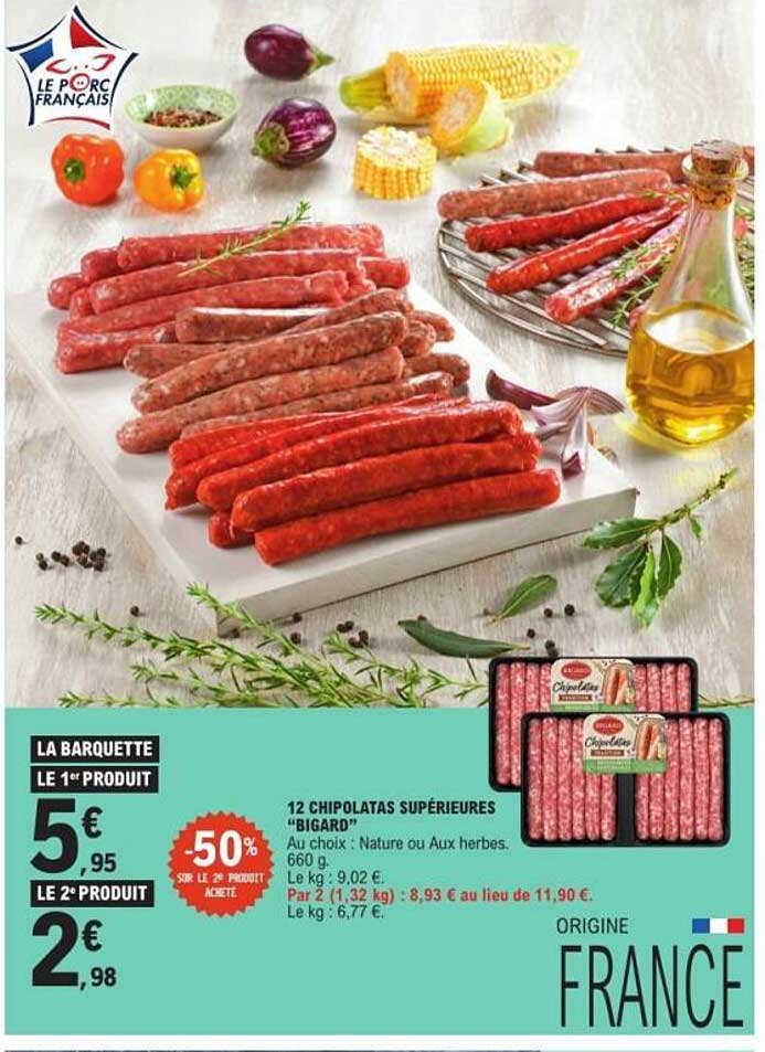12 CHIPOLATAS SUPÉRIEURES “BIGARD”