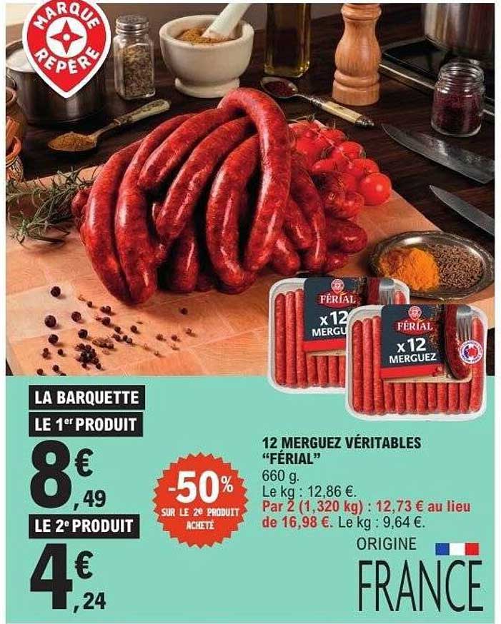 12 Merguez véritables “FÉRIAL”