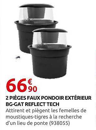 2 PIÈGES FAUX PONDOIR EXTÉRIEUR BG-GAT REFLECT TECH