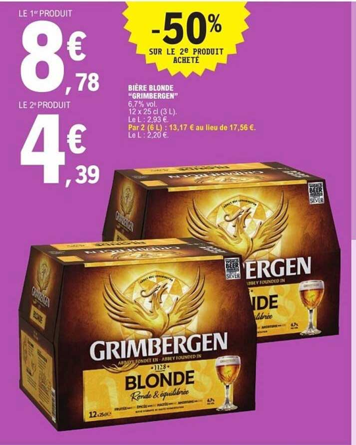 -50% sur le 2e produit acheté