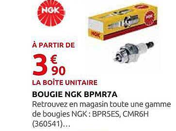 À PARTIR DE 3€90 LA BOÎTE UNITAIRE BOUGIE NGK BPMR7A